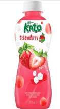 KATO Strawberry Juice Drink with Nata De Coco